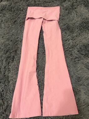 Beyond Yoga Girls' Light Pink Flared Leggings